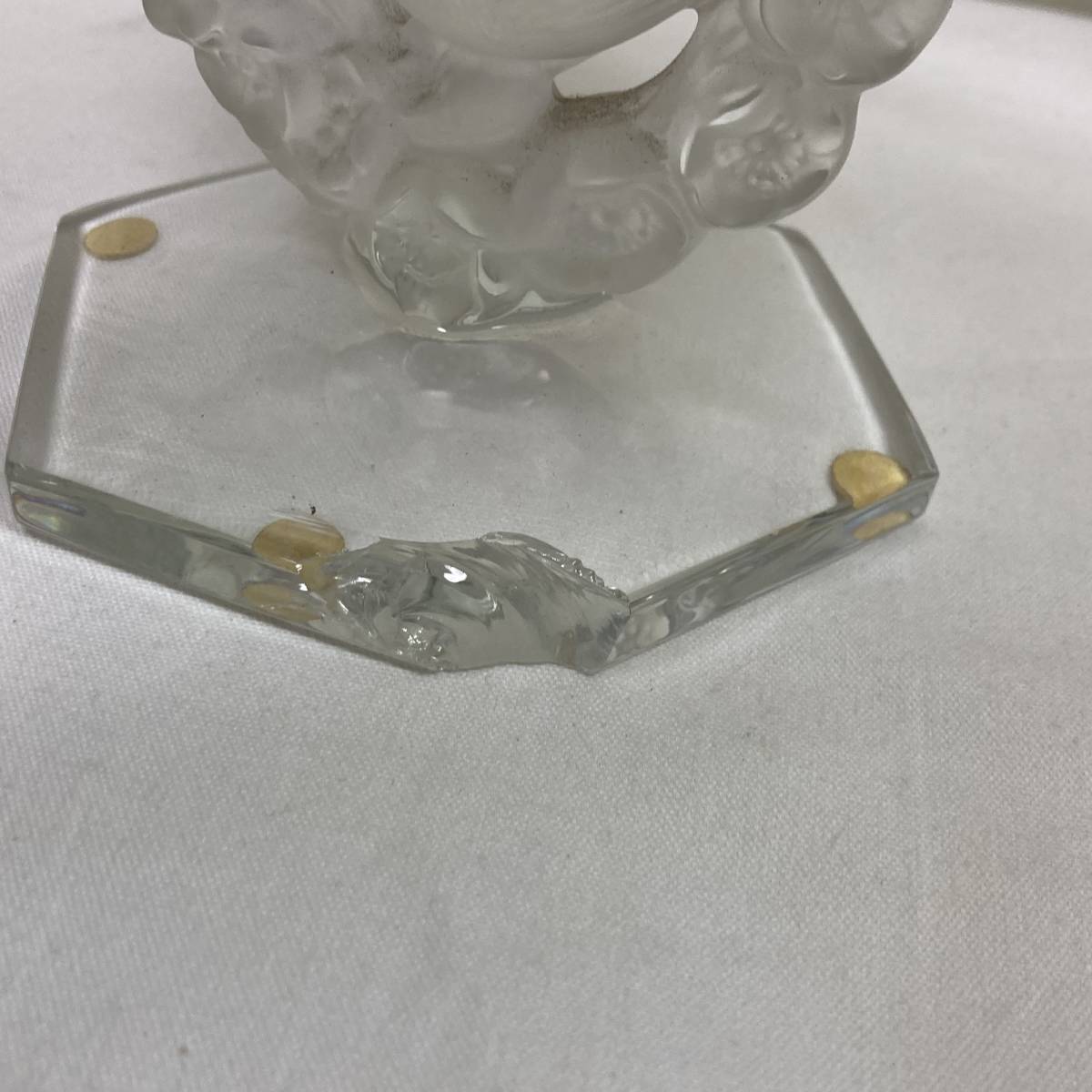 LALIQUE】ルネ・ラリック テーブルライト クリスタル 難有り シェード 