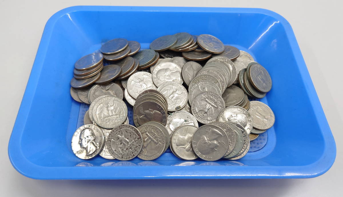 USセント】25セント硬貨 まとめて100枚セット 外貨 アメリカコイン 25セントコイン