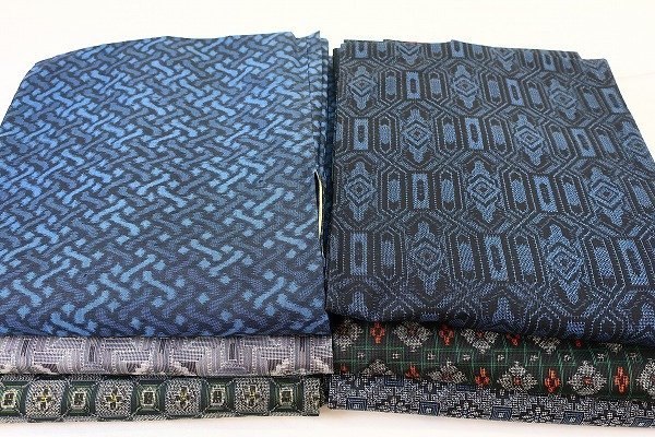 着物フィ】1円 大島紬 アンサンブル 6セット 全て着用可 まとめて 正絹