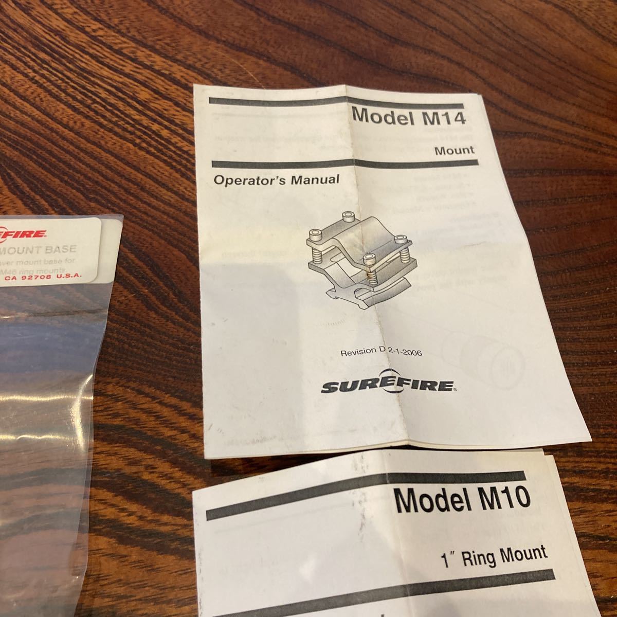 シュアファイア surefire実物セット　M14 M10 6P テールスイッチ　全部本物 シュアファイア M10 SUREFIRE SCOUT M140A 20mm&frasl;M