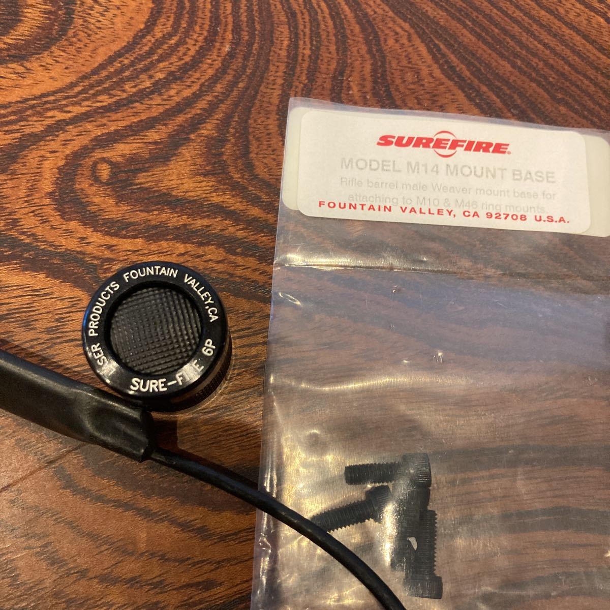 シュアファイア surefire実物セット　M14 M10 6P テールスイッチ　全部本物 シュアファイア M10 SUREFIRE SCOUT M140A 20mm&frasl;M