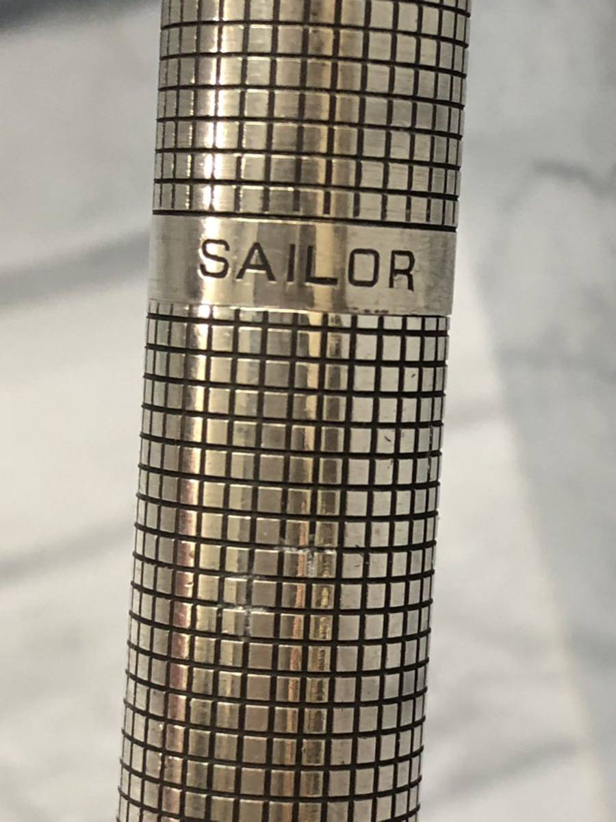万年筆 SAILOR セーラー万年筆 シルバー セーラー ストライプ柄 | 18K