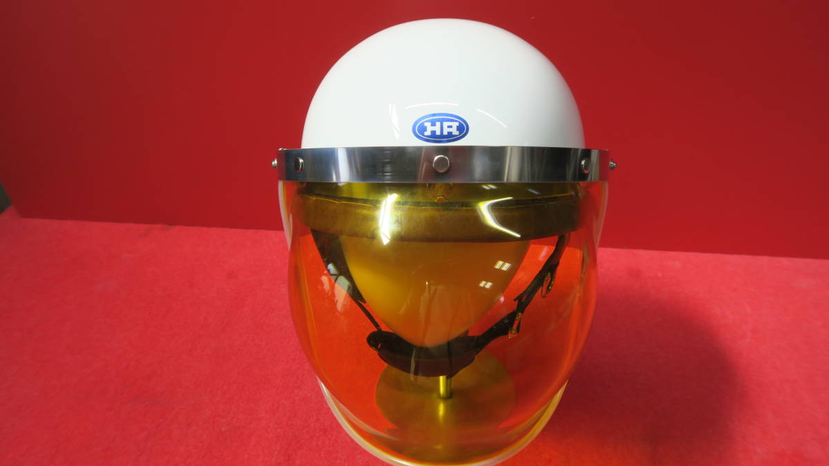 60's ヒロタケアライha白ビンテージヘルメットハーフ半ヘル