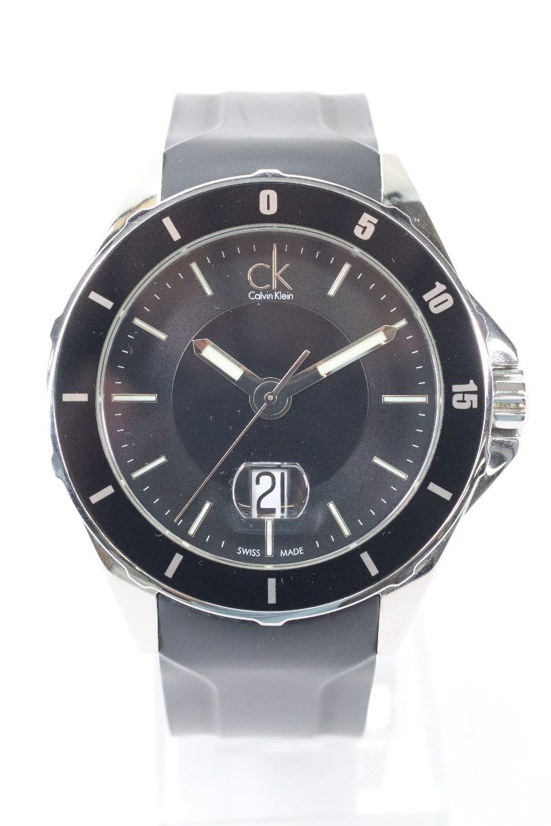 Calvin Klein カルバンクライン K2W21X クォーツ デイト メンズ 腕時計 箱付 5906-N