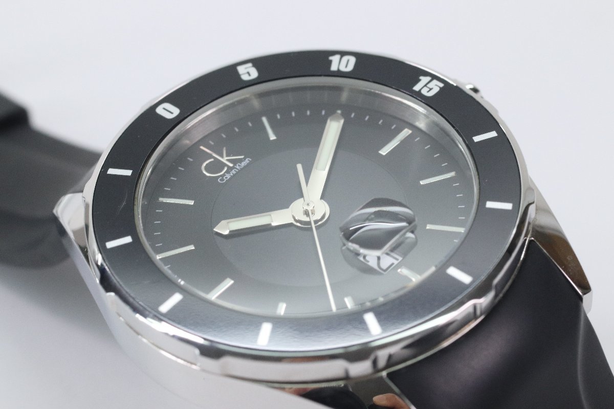 Calvin Klein カルバンクライン K2W21X クォーツ デイト メンズ 腕時計 箱付 5906-N