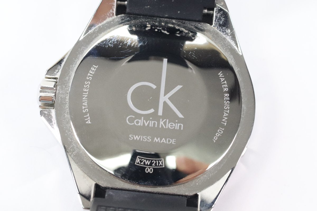 Calvin Klein カルバンクライン K2W21X クォーツ デイト メンズ 腕時計 箱付 5906-N