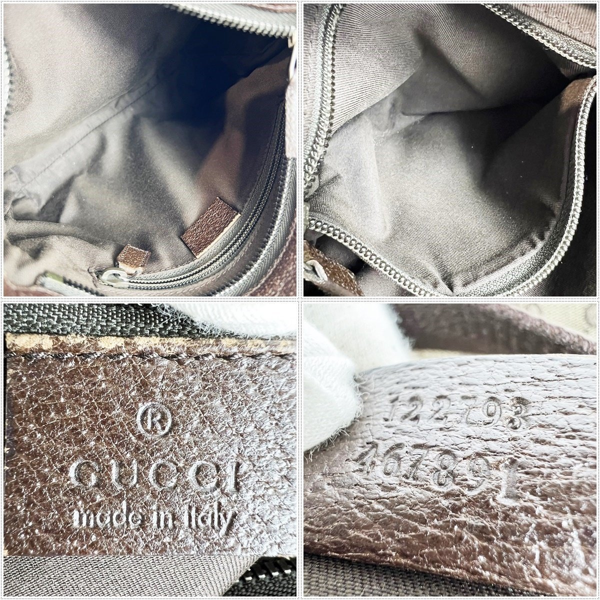 GUCCI グッチ 122793 GGキャンバス ショルダーバッグ ベージュ系 斜め 