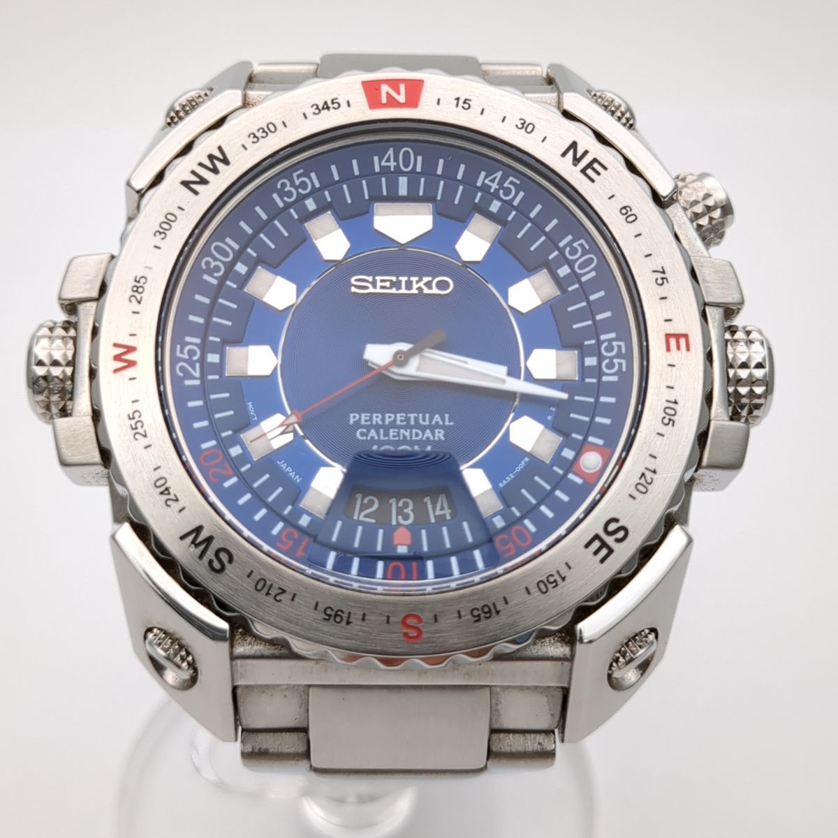 SEIKOパーペチュアルカレンダー 6A32-00E0 641354 ステンレススチール  