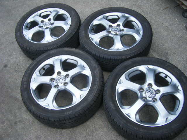 平成２０年 ストリーム RSZ DBA-RN8 純正　アルミホイル4本 バリ山
