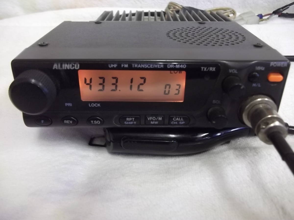 ALINCO アルインコ DR-M40HX 無線機 UHF/FM トランシーバー マイク付き