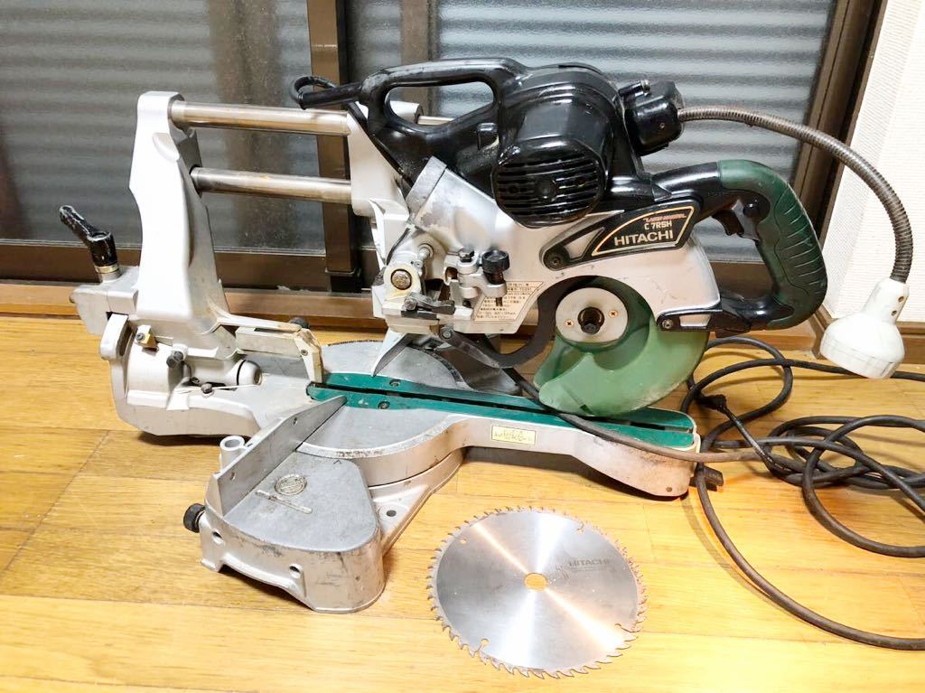 1円スタートHITACHI 190mm 卓上スライド丸ノコ C7RSHレーザーマーカー 