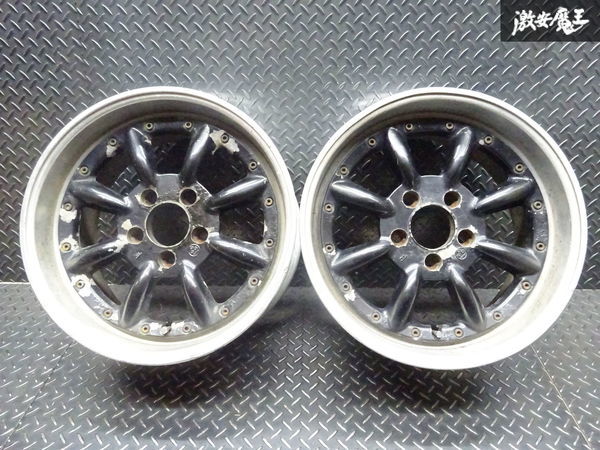 RS-8　ワタナベ　１６インチ7Ｊ+３８　5穴　８J＋３８　5穴　黒 ワタナベ 16インチ RS-8 4本セット レーシングサービス R31スカイライン