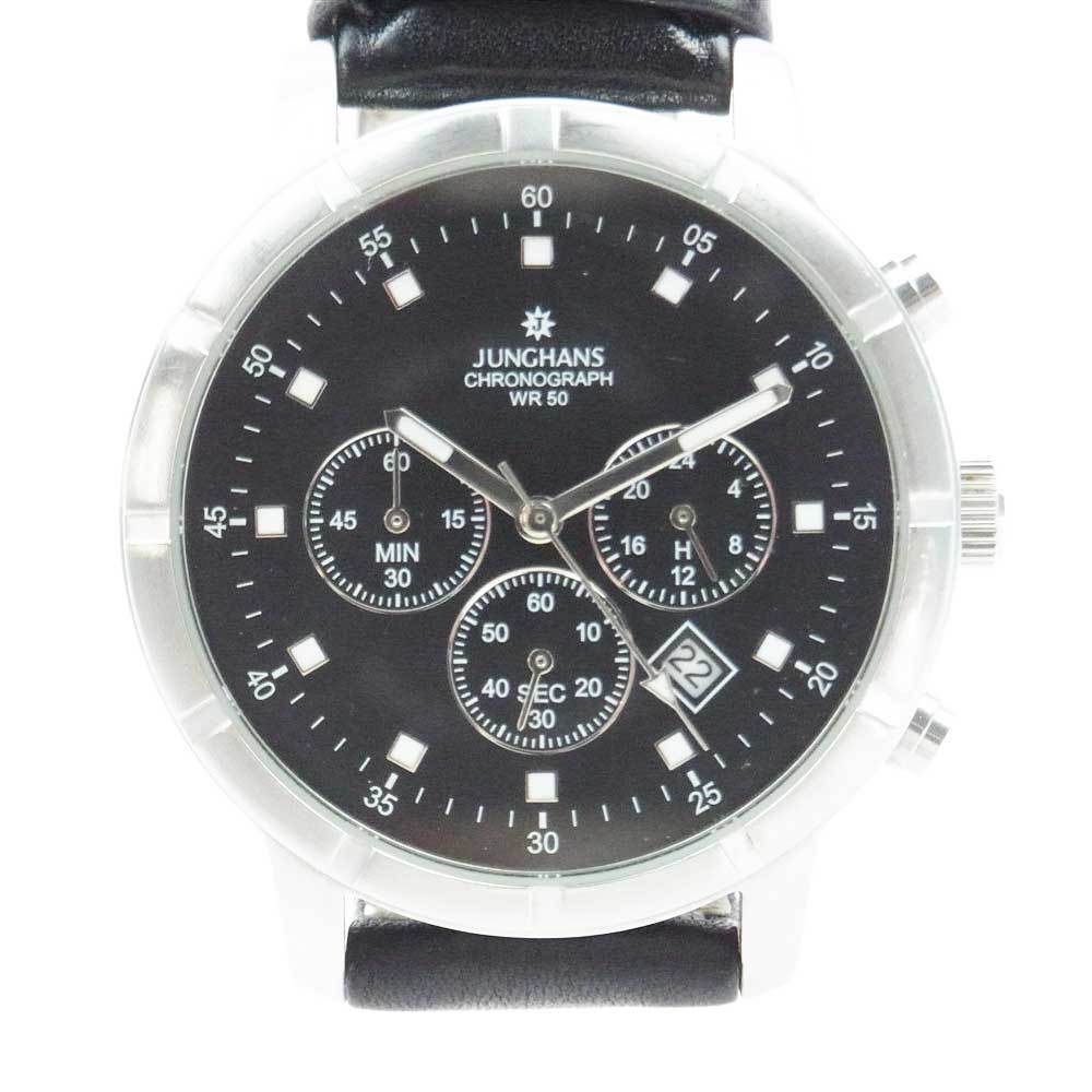 JUNGHANS ユンハンス CHRINOGRAPH クロノグラフ クォーツ 時計 WR5BAR