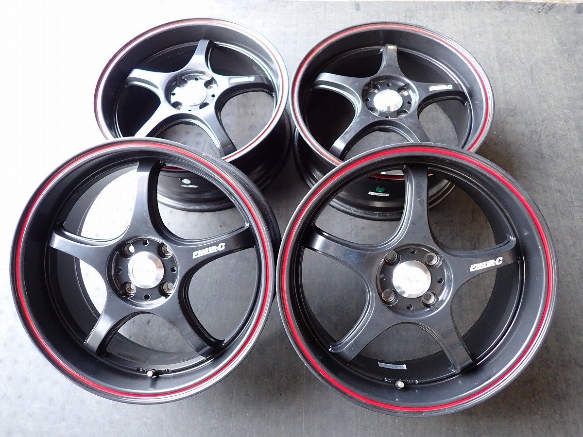 MF8861【送料無料17インチ】4本 5ZIGEN 5次元 FN01R-C 中古アルミ