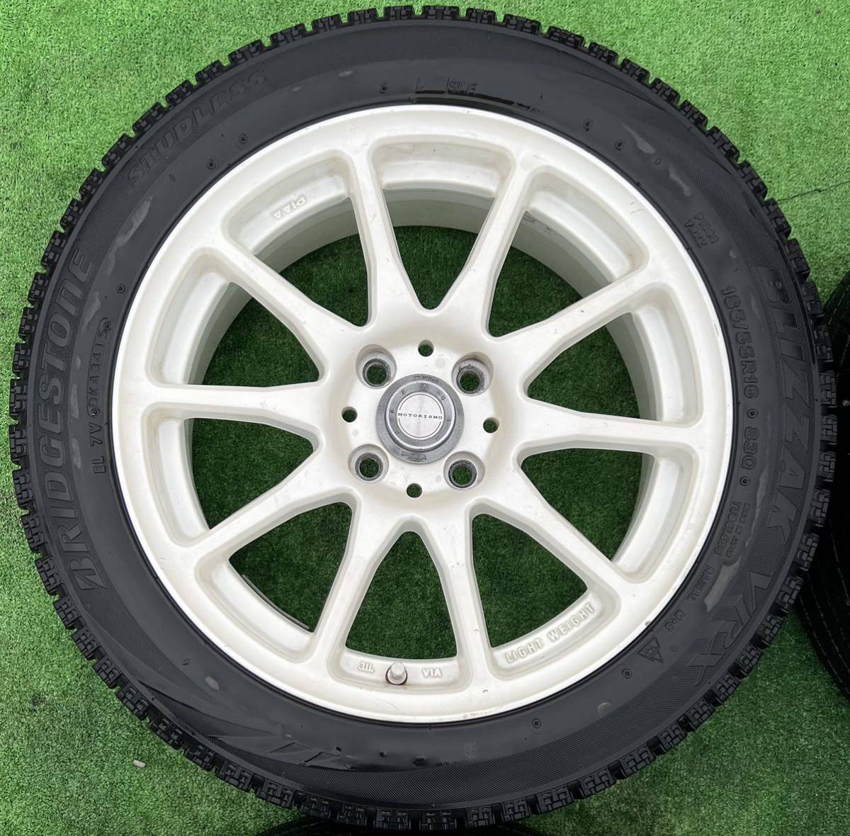 希少！PIAA MOTORISMO 16インチ スタッドレスタイヤ アドバンdB アルミ 