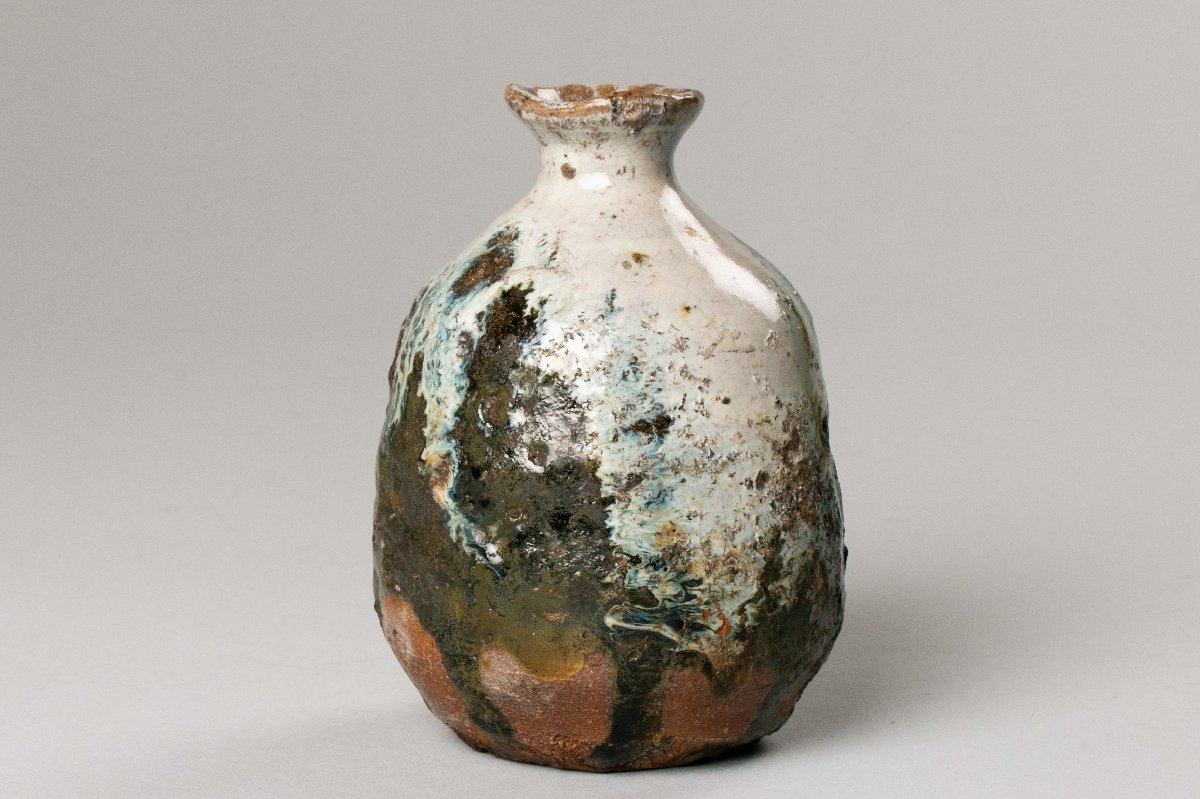 MG凛】『中川自然坊』 朝鮮唐津徳利 共箱 共布 栞《本物保証》 2025年