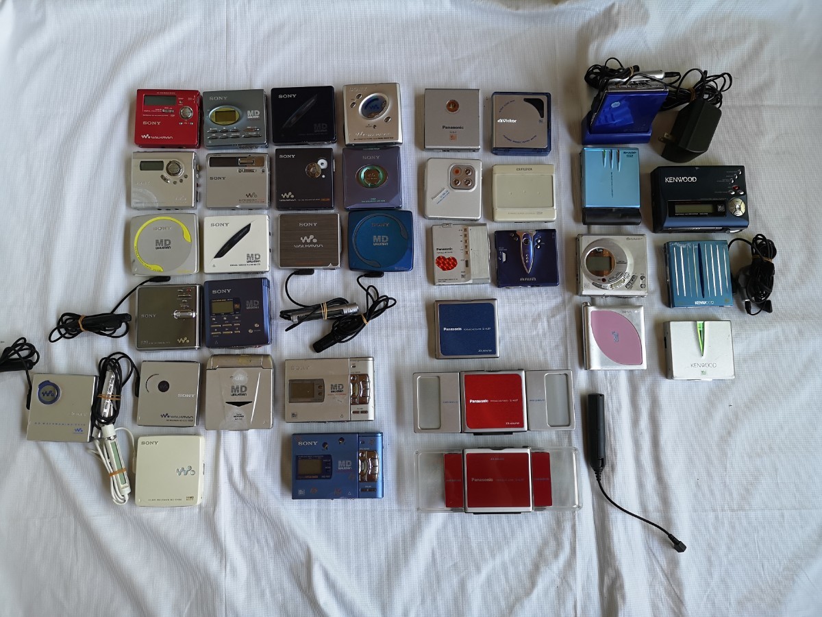SONY SHARP Panasonic KENWOOD aiwa他 MDプレーヤー　ジャンク