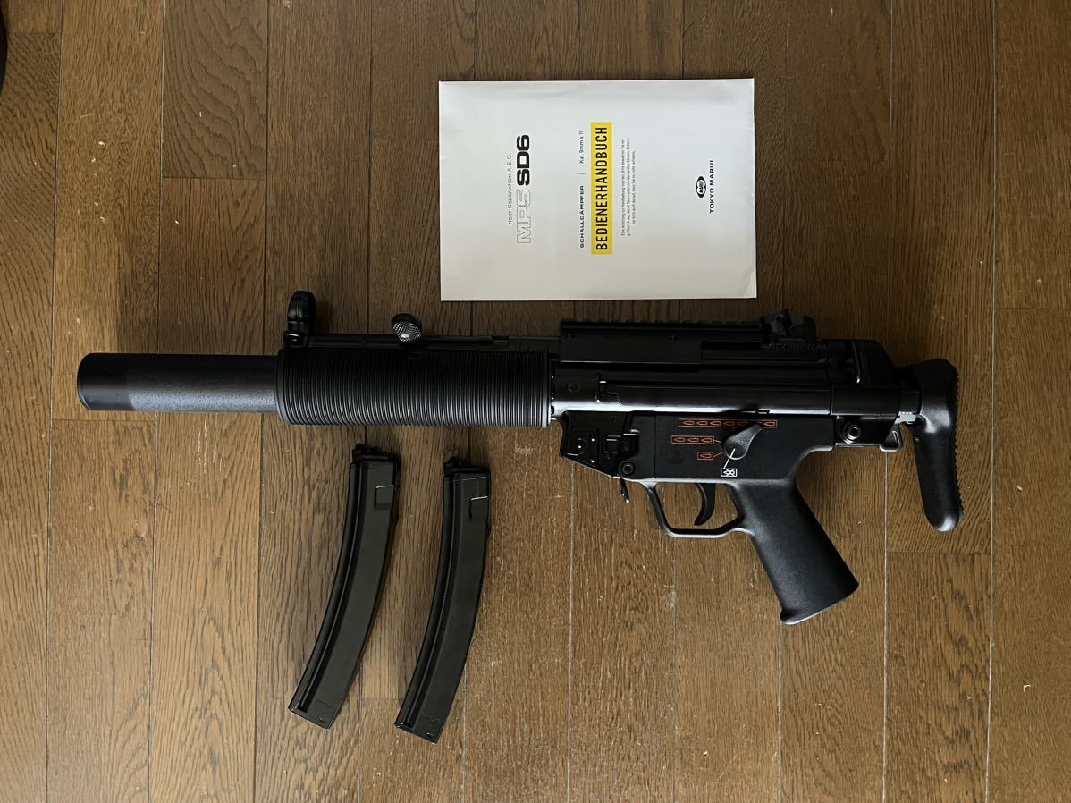 最安値，お買い得 東京マルイ 次世代電動ガン MP5SD6 マガジン2本付属(電動ガン)｜売買されたオークション情報、yahooの商品情報をアーカイブ公開 - オークファン 電動ガン