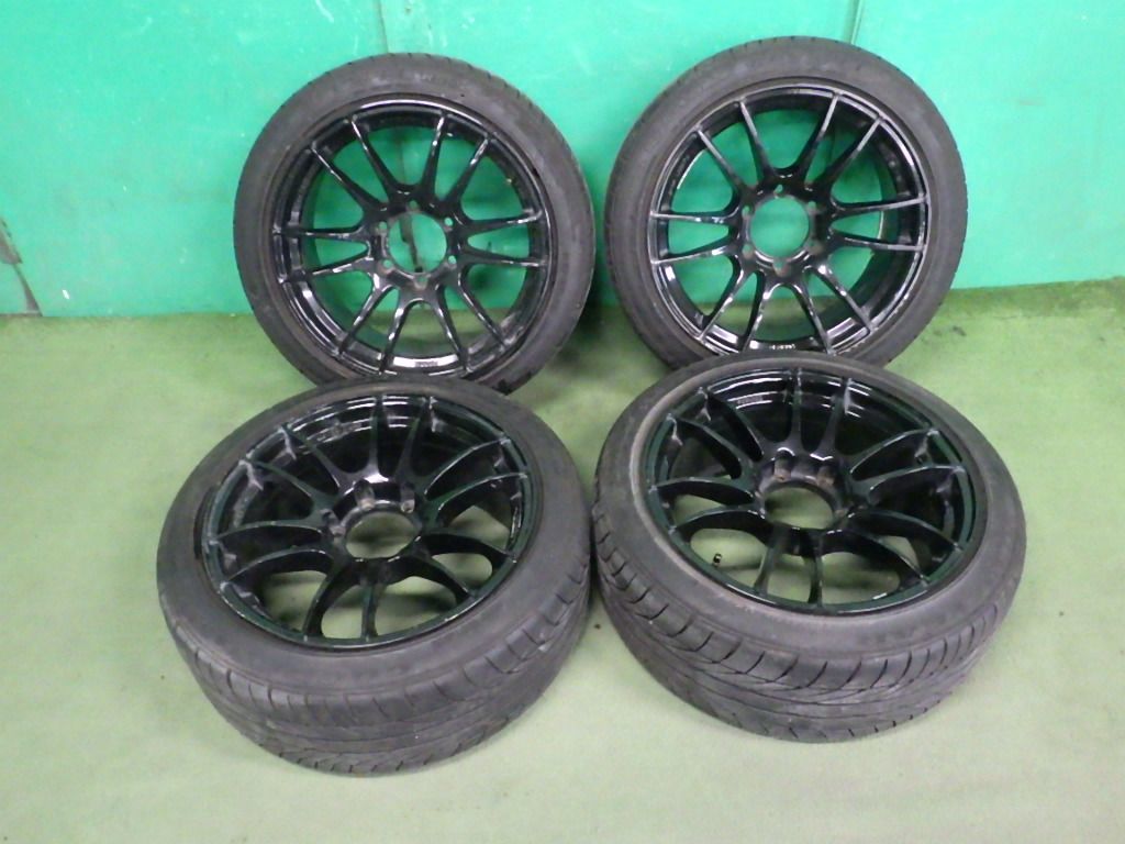 グラムライツ風? KENSEI 225/45R18インチ 8.5J(+25) PCD139.7 6穴 アルミホイール タイヤ
