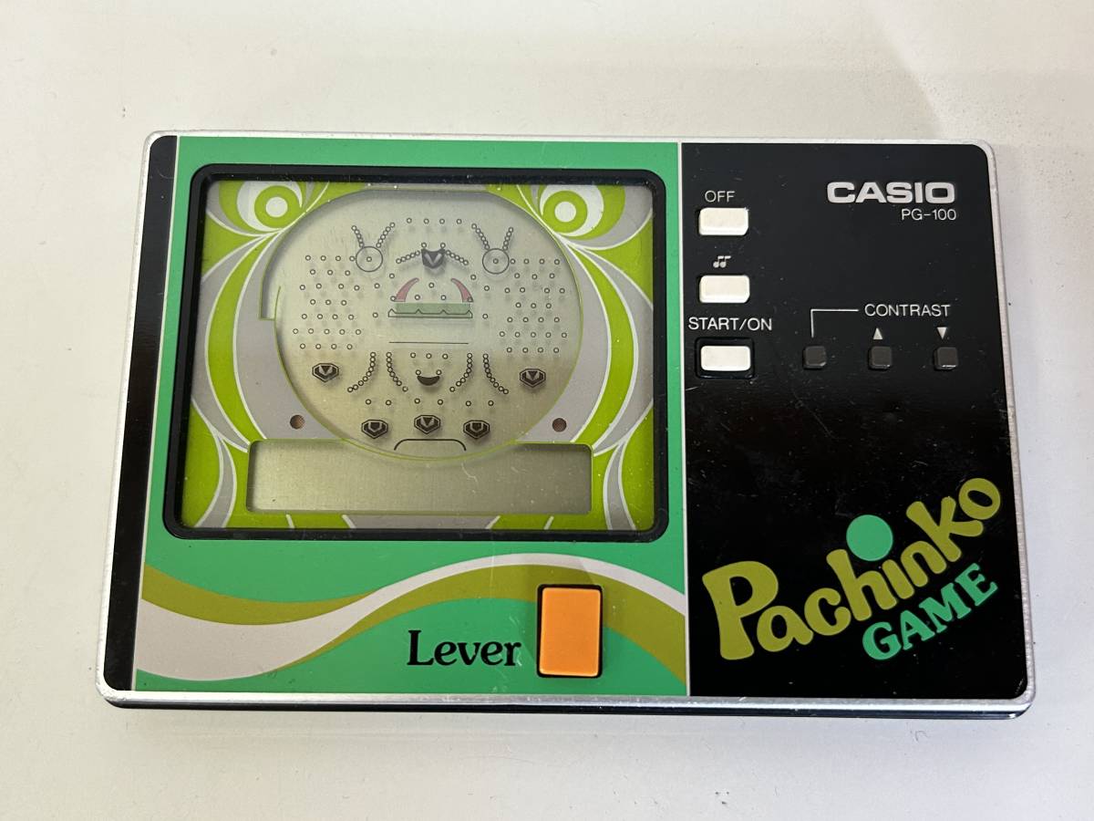 W39◇CASIO カシオ◇パチンコゲーム PG-100 1983 レトロ 携帯ゲーム機 