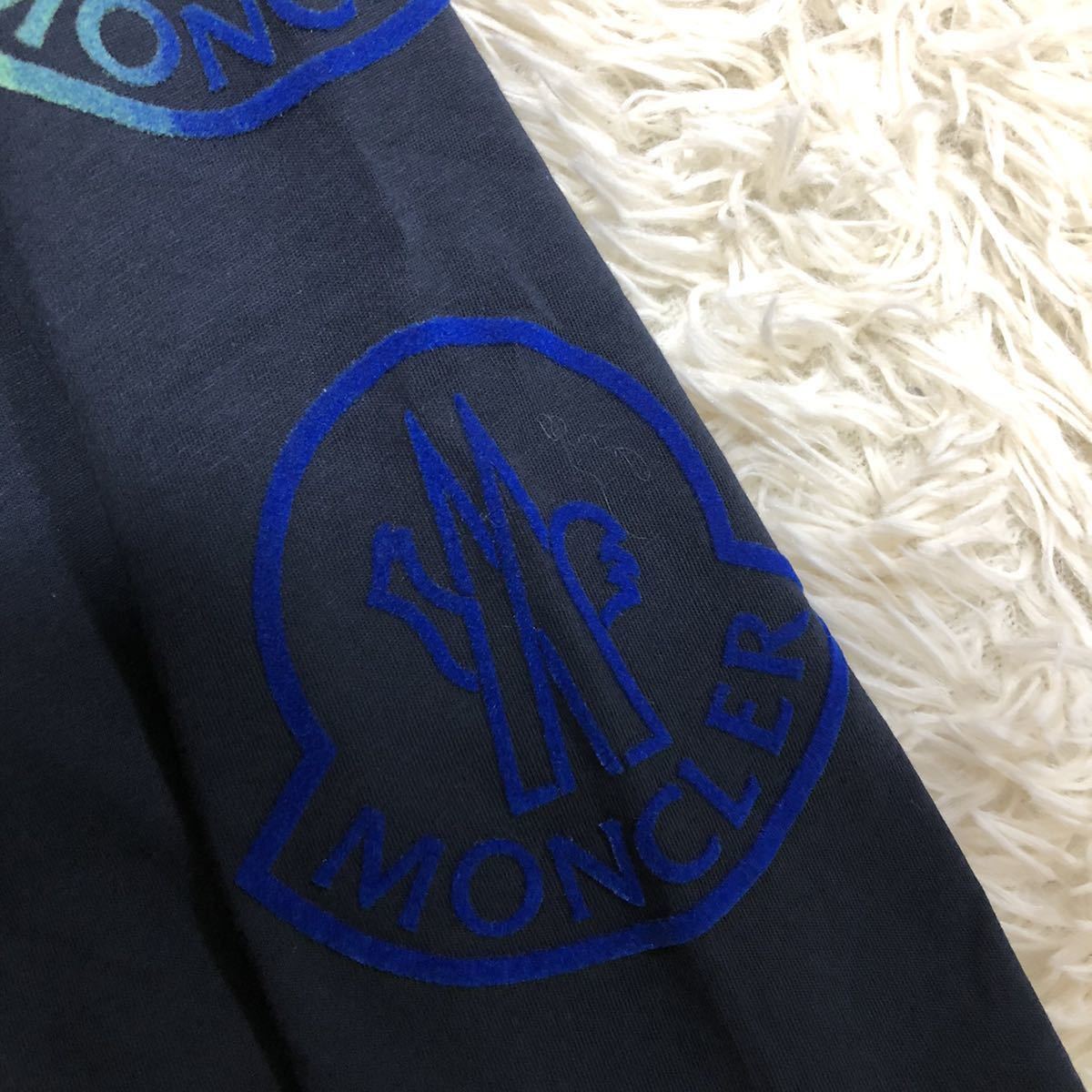 希少XL!!美品 モンクレール MONCLER ロンT マグリア ワッペン サイド 