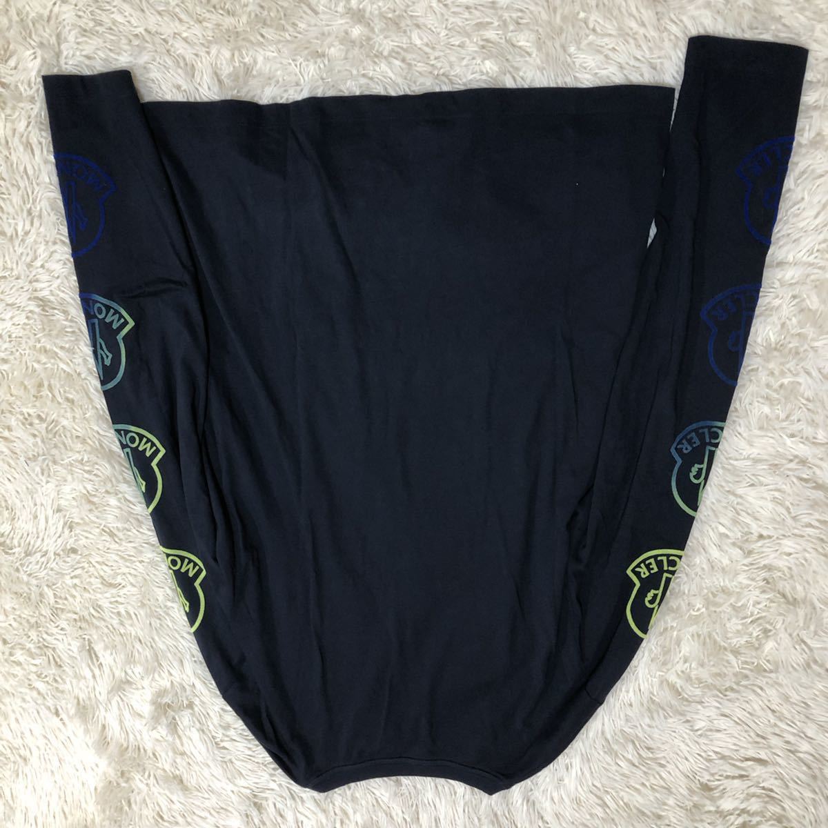 希少XL!!美品 モンクレール MONCLER ロンT マグリア ワッペン サイド 