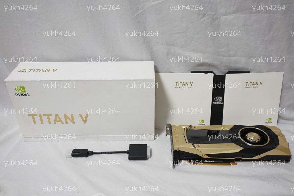 美品】NVIDIA TITAN V HBM2 12GB 動作品 箱付属品完備 Tensor GeForce 
