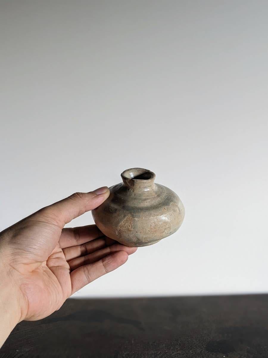 高麗青磁 壺 朝鮮 古陶 油壺(高麗)｜売買されたオークション情報