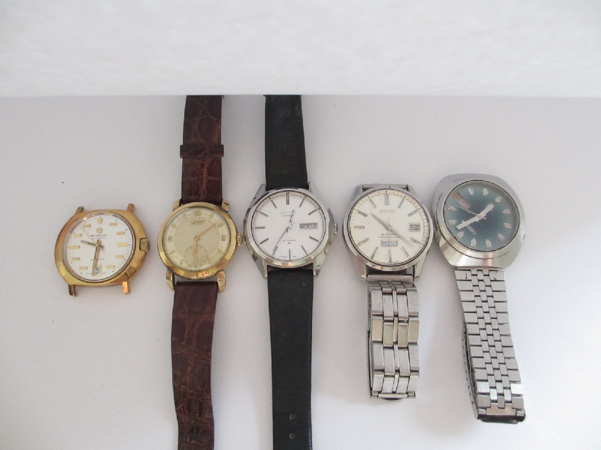 1円～　おたからや◇A11/セイコー/ティソ/シチズン/メンズ/5本セット/ジャンク/アンティーク