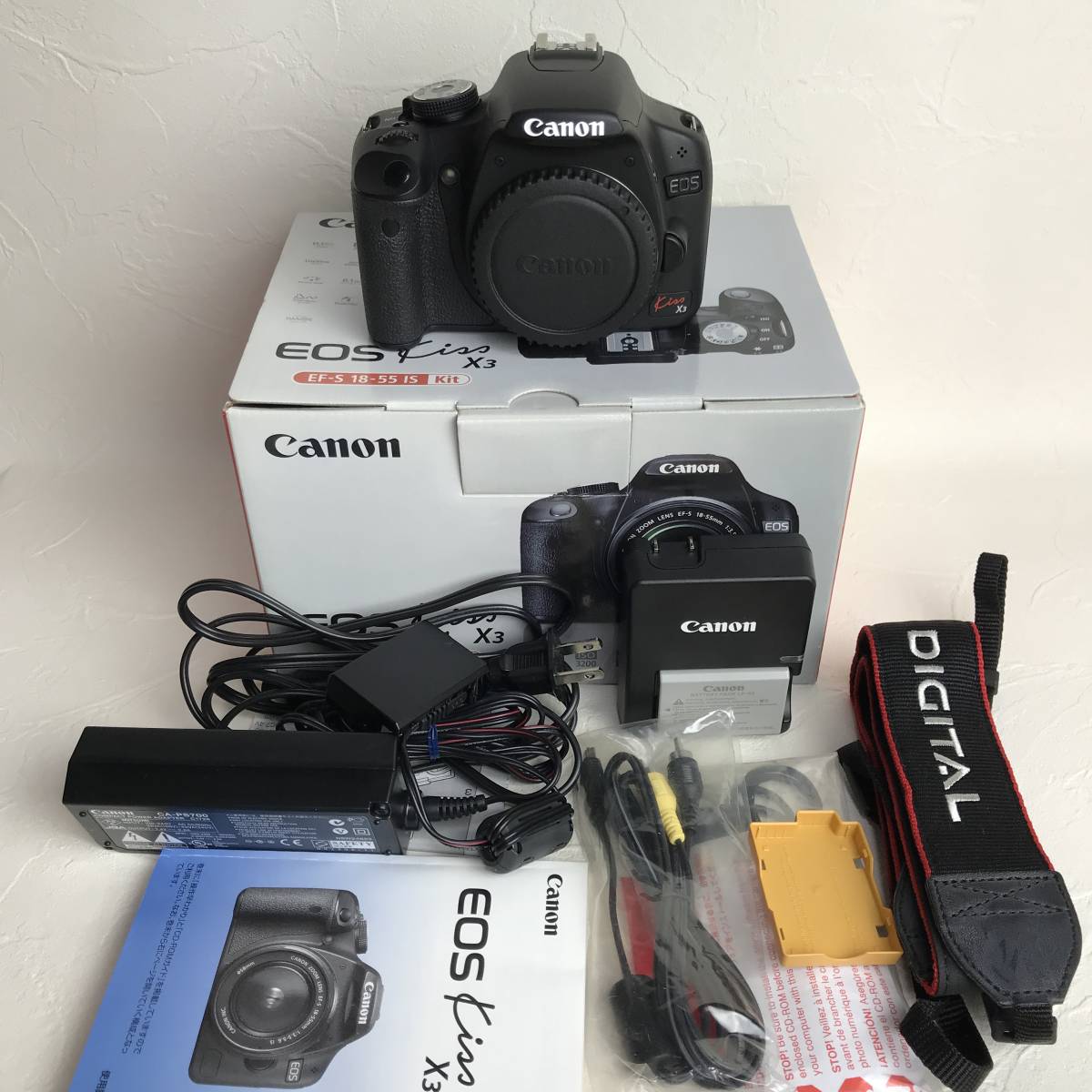☆極上品☆Canon キャノン EOS Kiss X7i 純正W＆単焦点トリプル