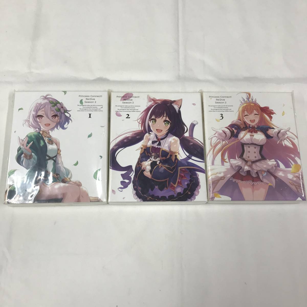 ②【全3巻】プリンセスコネクト! Re:Dive 2期Season2 BDブルーレイBlu-ray 特典シリアルコード無し