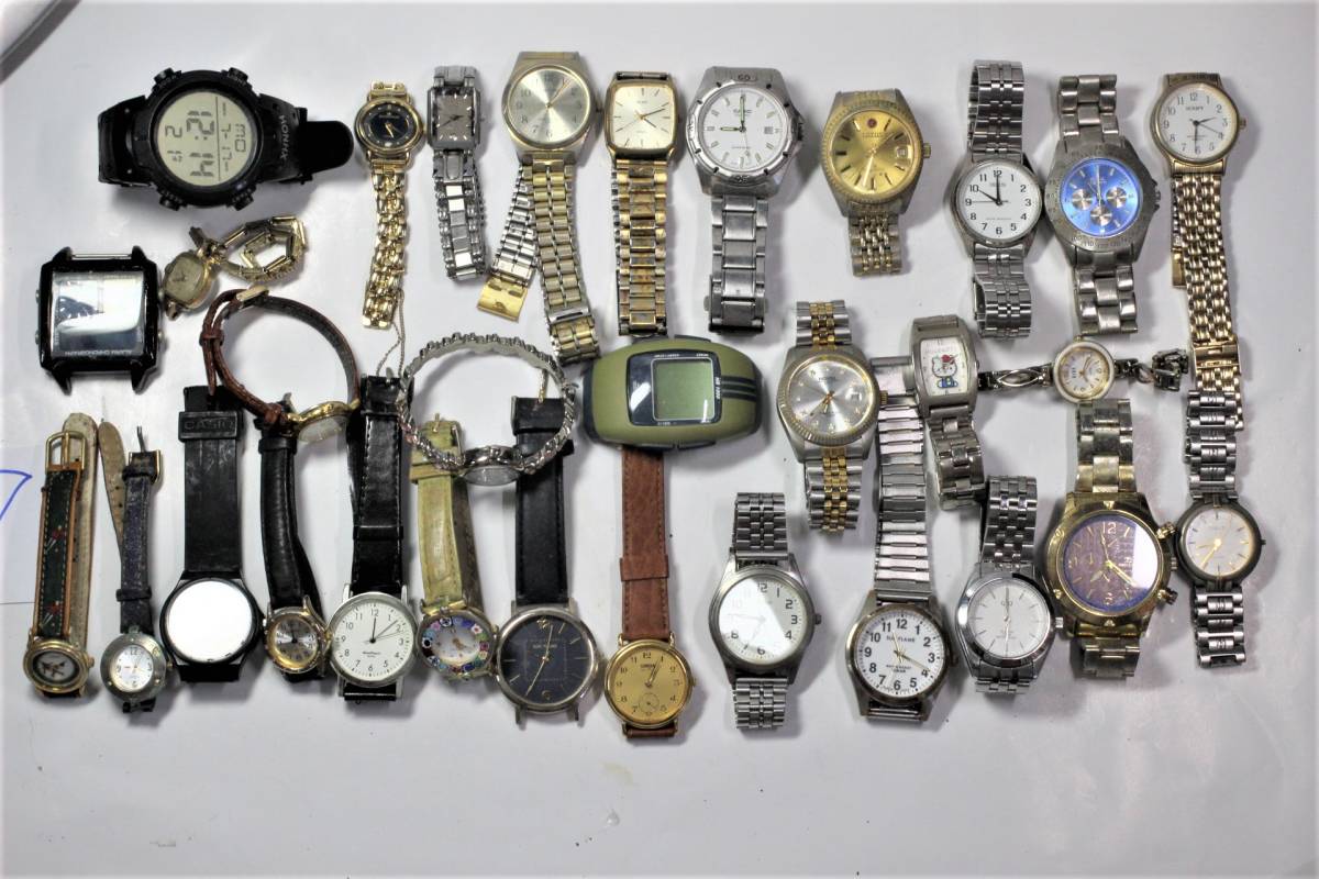 【ウオッチ 色々】ジャンク 中古品時計・ 時計ヘッド 3０本入り ⑦ 23.7.26　