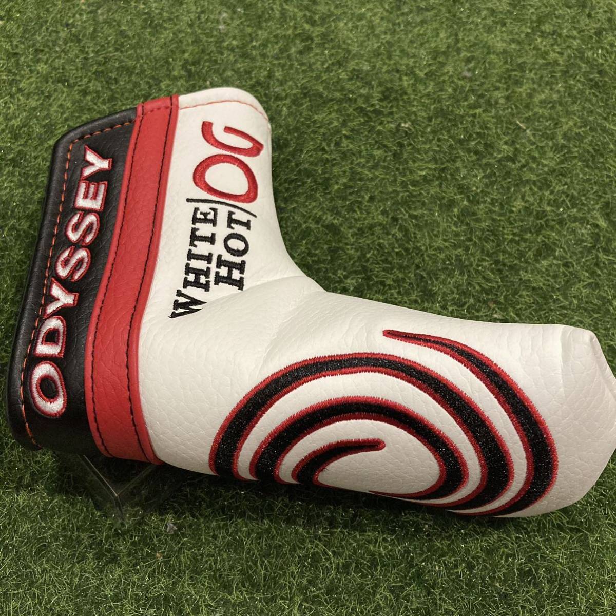 オデッセイ ホワイトホット オージー 純正 パター ヘッドカバー ブレード ピン #1 赤 黒 白 ODYSSEY WHITE HOT OG ...
