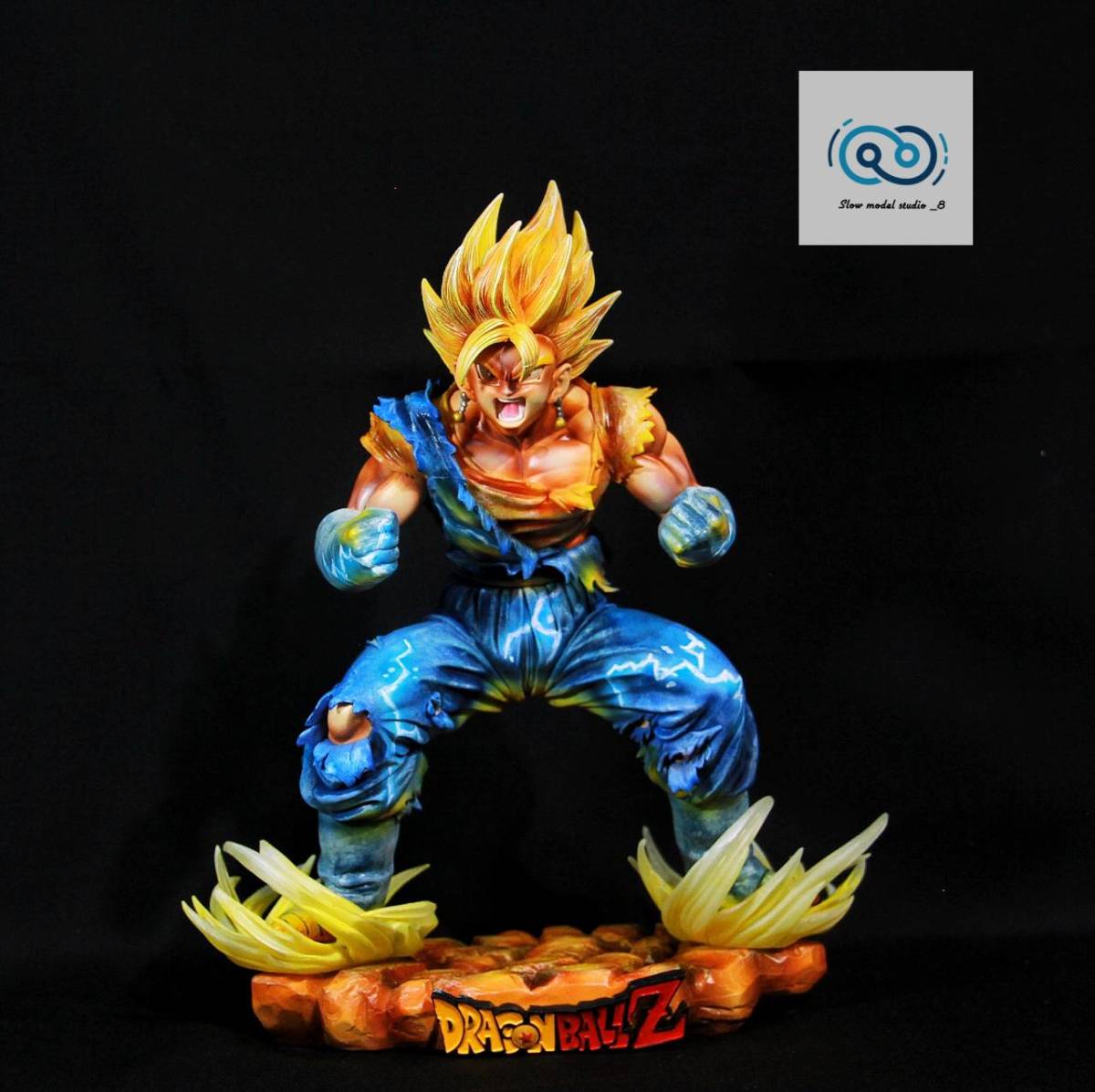 ドラゴンボールZ 超サイヤ人 ベジット フィギュア リペイント 二次元