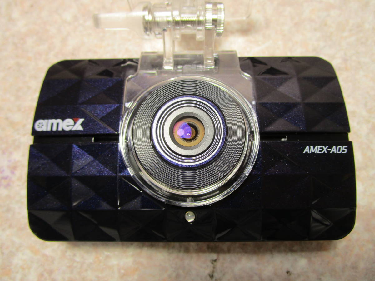 amex ドライブレコーダー AMEX-A05 前後カメラ 撮影再生画像あり SD