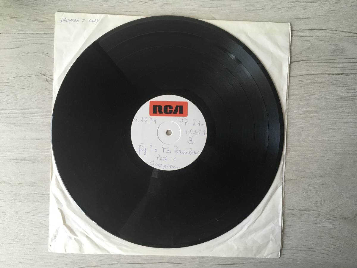 SCORPIONS FLY TO THE RAINBOW TEST PRESSING ドイツ盤 ルドルフ