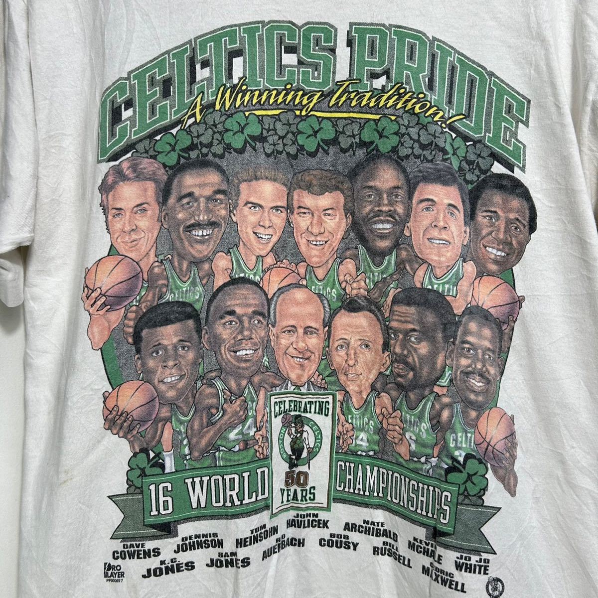 □ 90s 90年代 ビンテージ FRUIT OF THE LOOM NBA Boston Celtics 50 