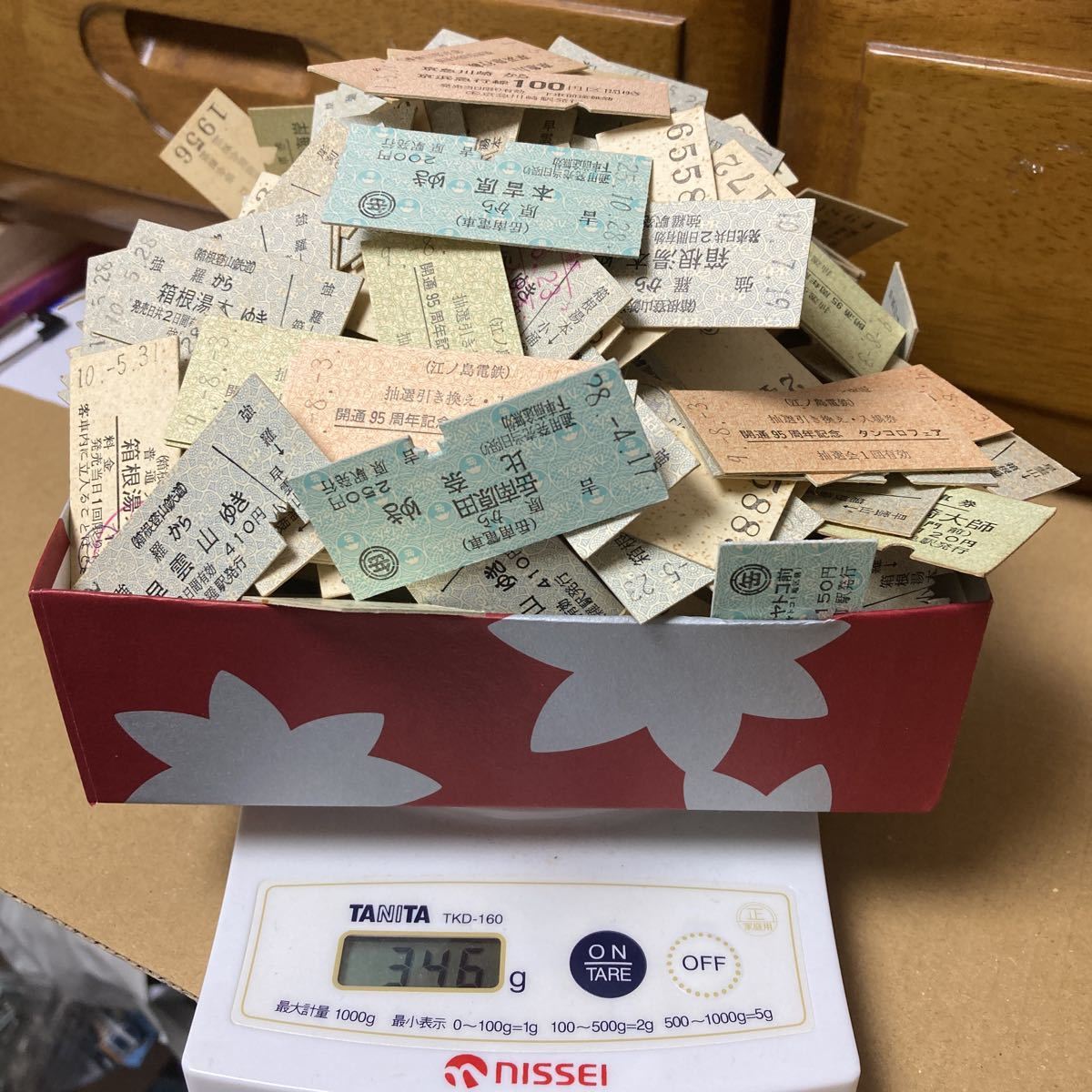 ③未選別／私鉄各種・硬券きっぷ類各種（ジャンク品）約300g一括