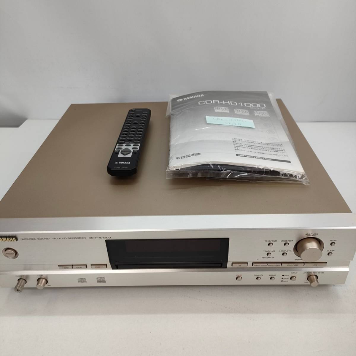 No.8156★1円～【YAMAHA】ヤマハ CDR-HD1000(N) ゴールド HDD/CDオーディオレコーダー ◎再生確認済◎中古品