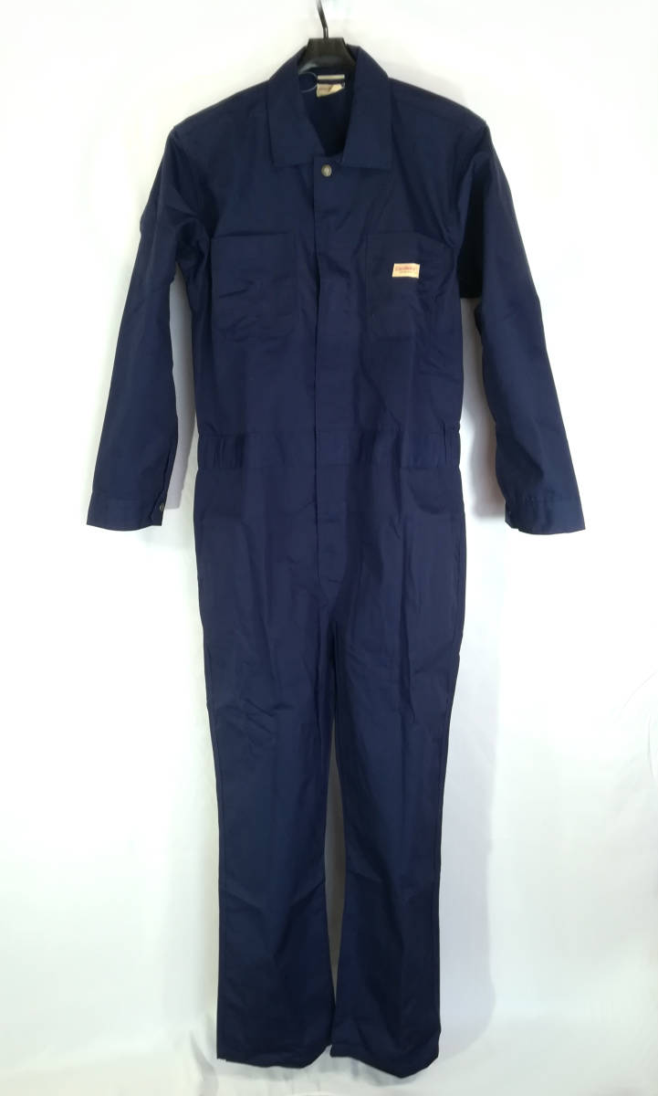 新品　Goodwear カバーオール　ネイビー　Mサイズ　つなぎ メンズ 細め ダブルジップ 6ポケット 作業着