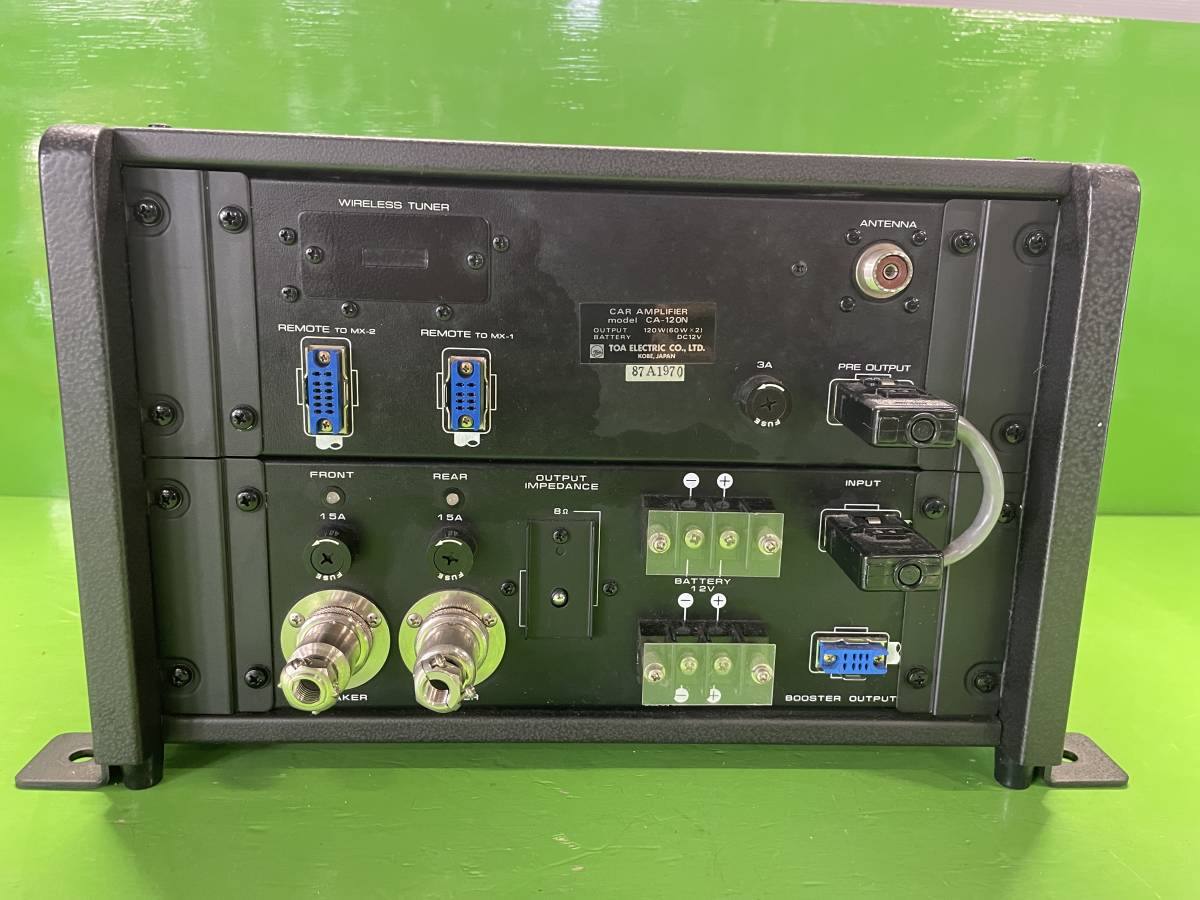 TOA CA-120N 120W 作動品 選挙 12V車載アンプ TOA CA-120N 120W