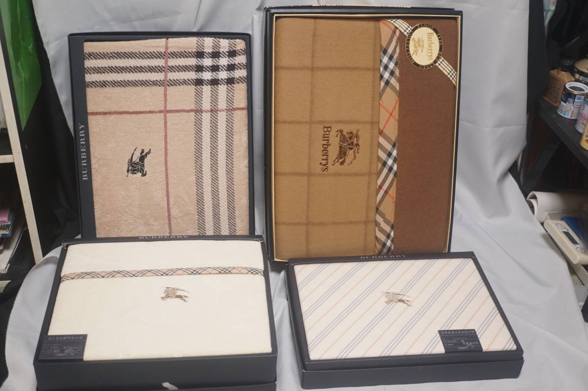 未使用☆BURBERRY バーバリー タオルケット 140×190cm 西川産業