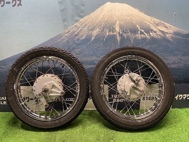 MD50 郵政カブ 郵便 14インチ 純正ホイールセット（フロント&リア・アクスルシャフト）セット ★MD70・MD90