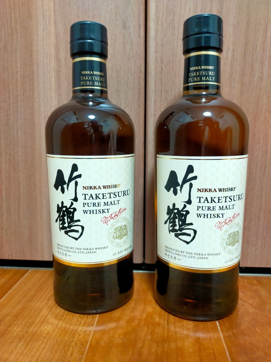 豊富な，セール 未開栓 ニッカ竹鶴 ピュアモルト 700ml 2本セット箱無し(日本)｜売買されたオークション情報、yahooの商品情報をアーカイブ公開 - オークファン 日本