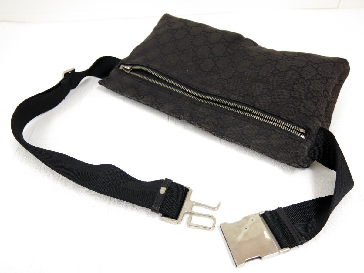 GUCCI グッチ◇メンズ◇GGキャンバス カーフ レザー 本革◇ボディ