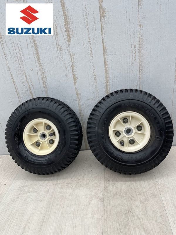 スズキ ４輪セニアカー ET4D用 タイヤ2本 まとめて 後輪2本 チューブタイヤ 介護用品 電動車 シニアカー パーツ 即日配送　20