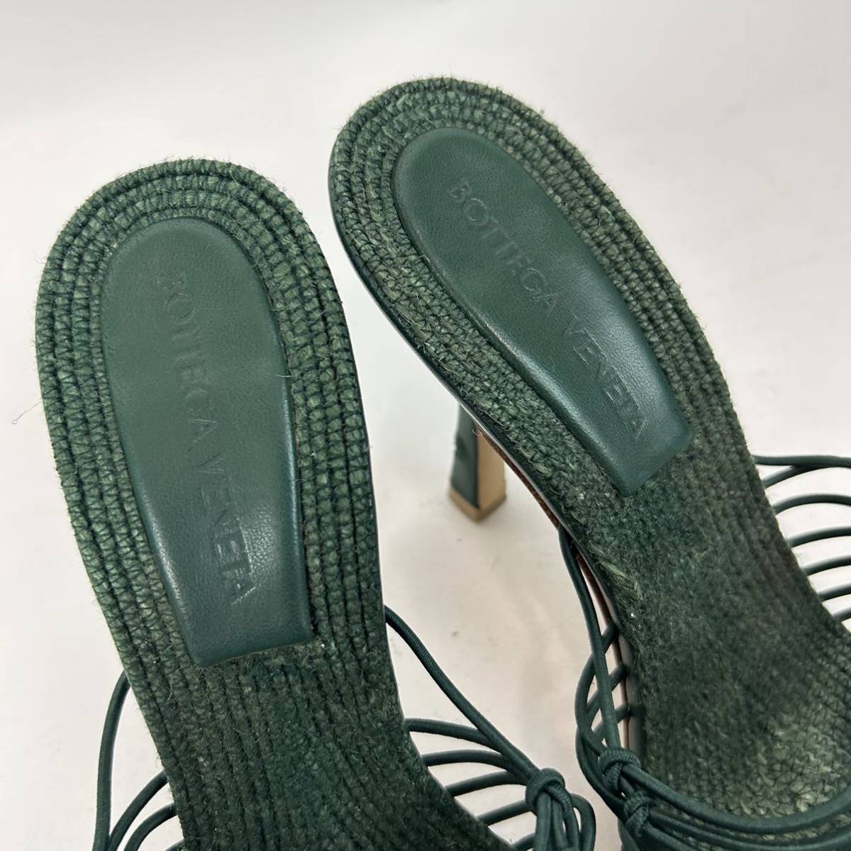 z232 BOTTEGA VENETA ボッテガヴェネタ スクエアトゥ ゴム 編み