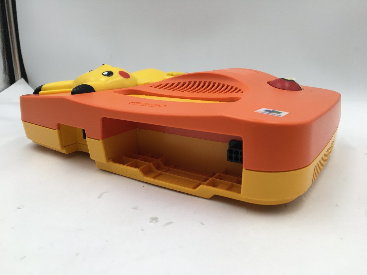 ♪△【Nintendo】NINTENDO64本体/コントローラー ピカチュウ オレンジ