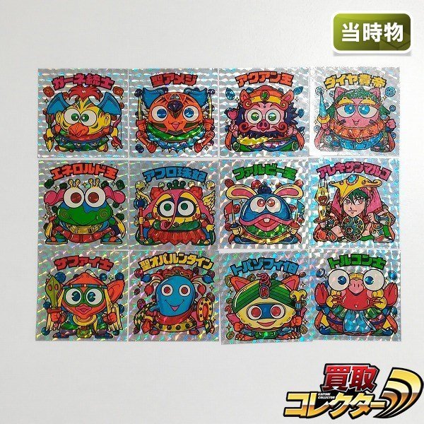 sB513o [当時物] ロッテ 旧 ビックリマン チョコ版 24弾 ヘッド まとめ 計12枚 三角プリズム