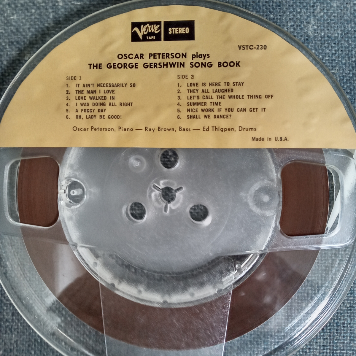 JAZZオープンリールテープ OSCAR PETERSON Plays Gershwin Song Book